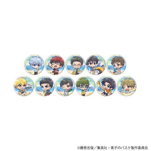 『黒子のバスケ』ホログラム缶バッジ(57mm)01/アロハver. コンプリートセット(全11種)(ミニキャライラスト)
